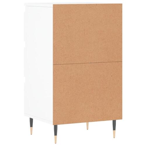 Skænk 40x35x70 cm konstrueret træ hvid
