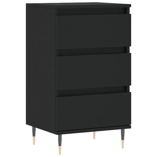 Skænk 40x35x70 cm konstrueret træ sort