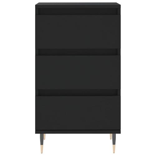 Skænk 40x35x70 cm konstrueret træ sort