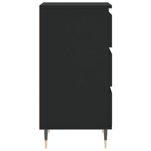 Skænk 40x35x70 cm konstrueret træ sort