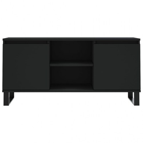 Tv-bord 104x35x50 cm konstrueret træ sort