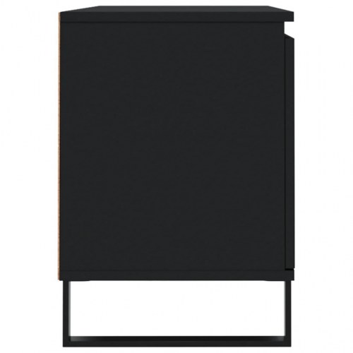 Tv-bord 104x35x50 cm konstrueret træ sort