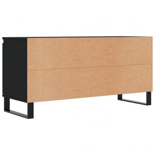Tv-bord 104x35x50 cm konstrueret træ sort
