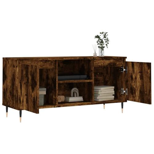 Tv-bord 104x35x50 cm konstrueret træ røget egetræsfarve