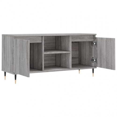 Tv-bord 104×35×50 cm i konstrueret træ - grå sonoma-eg
