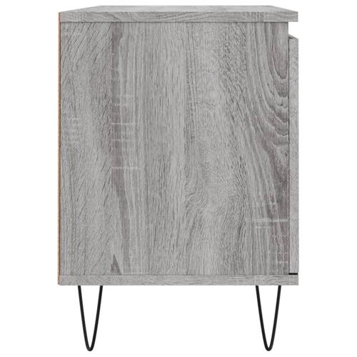 Tv-bord 104x35x50 cm konstrueret træ grå sonoma-eg