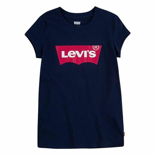 Børne Kortærmet T-shirt Levi's Batwing Mørkeblå 14 år