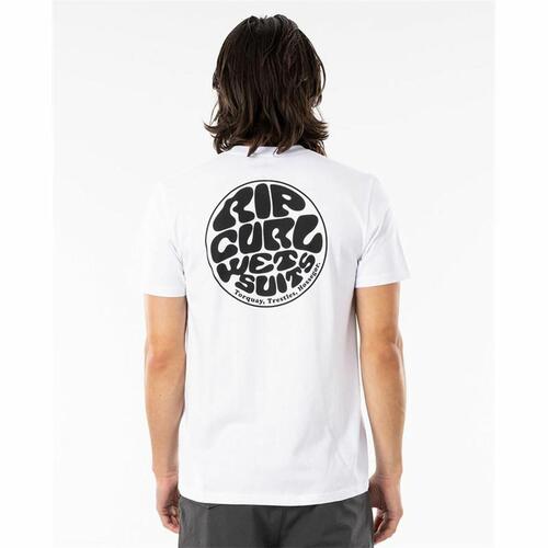 Kortærmet T-shirt Rip Curl Wettie Essential Hvid Mænd M