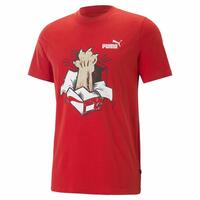 Kortærmet T-shirt Puma Graphics Sneaker For All Time Rød Unisex S