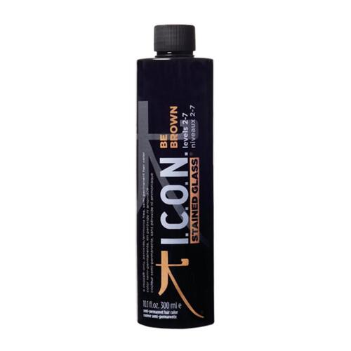 Halvpermanent farvning Stained Glass Be Brown I.c.o.n. Stained Glass Be Brown N2-7 (300 ml) Nº 2-7 300 ml