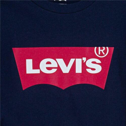 Børne Kortærmet T-shirt Levi's Batwing Mørkeblå 10 år