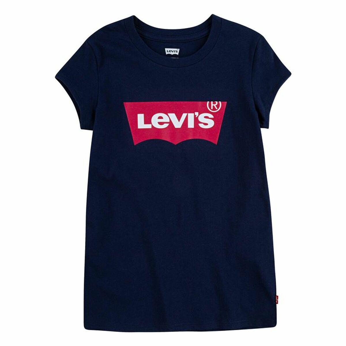 Børne Kortærmet T-shirt Levi's Batwing Mørkeblå 2 år