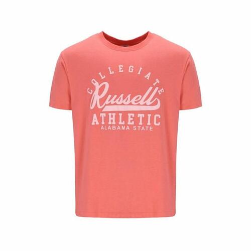 Kortærmet T-shirt Russell Athletic Amt A30211 Koral Mænd M