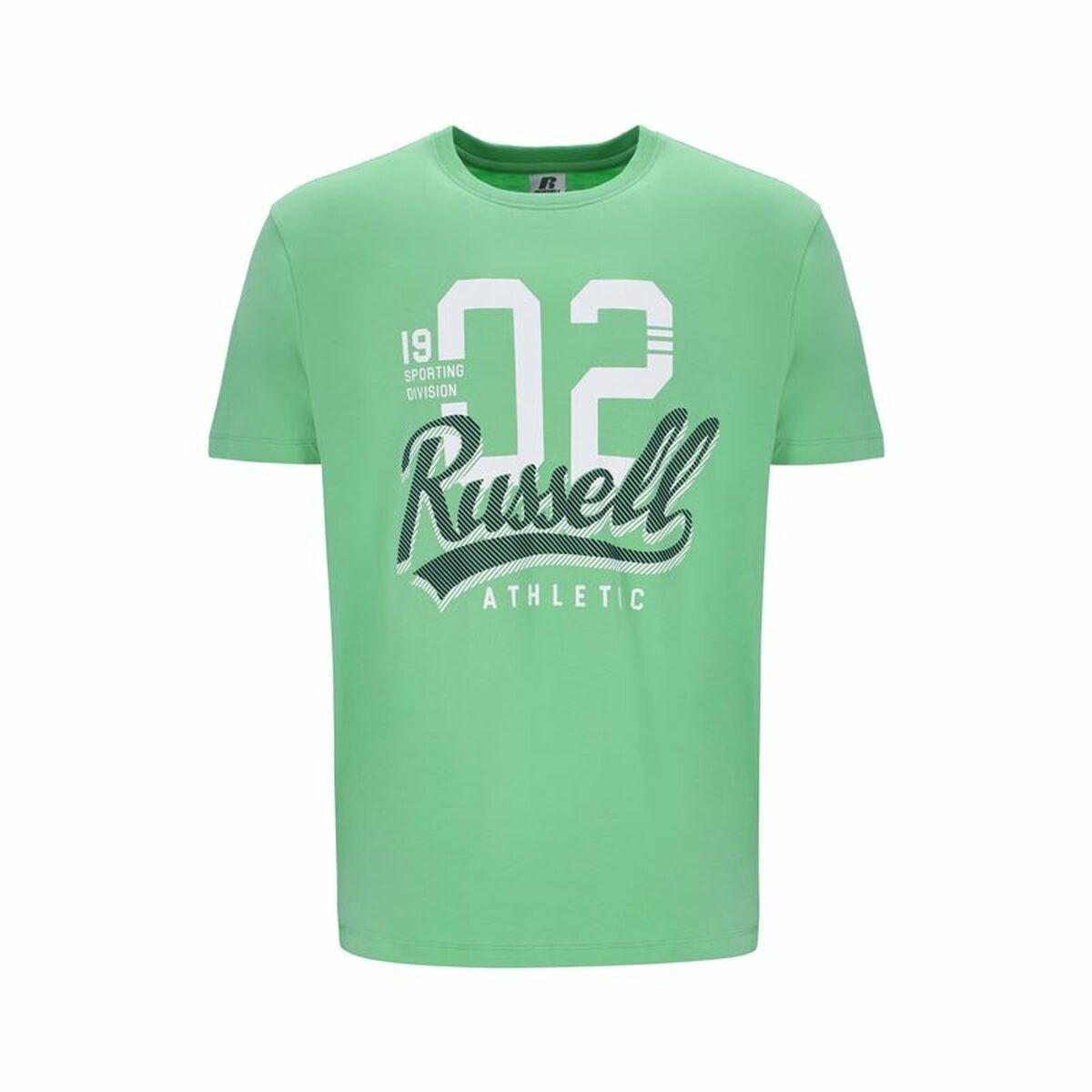 Kortærmet T-shirt til Mænd Russell Athletic Amt A30101 Grøn Lysegrøn L