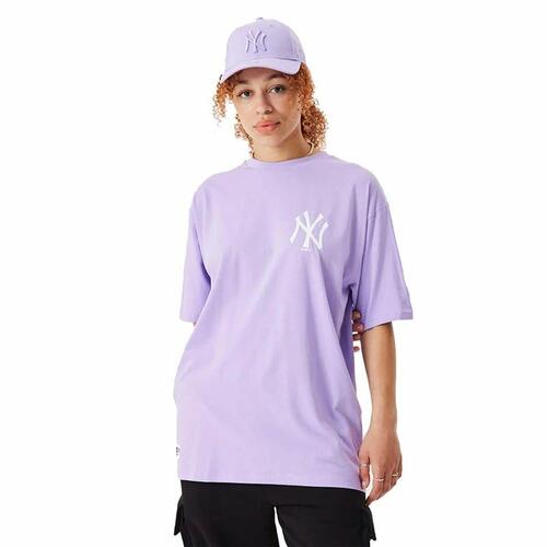 Kortærmet T-shirt New Era MLB League Essentials New York Yankees Violet Unisex XL