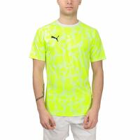 Kortærmet T-shirt til Mænd Puma Teamliga Gul Padel S