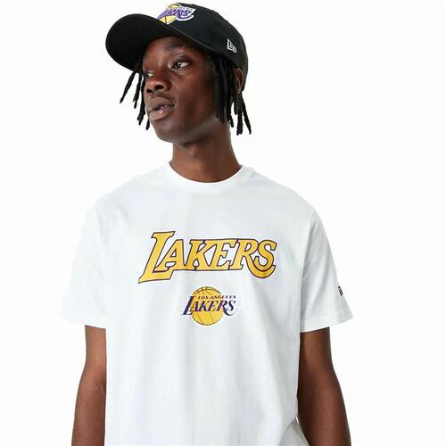 Basketballstrøje New Era NBA LA Lakers Hvid M