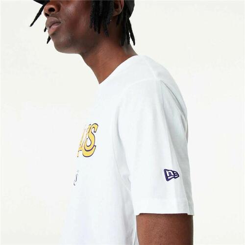 Basketballstrøje New Era NBA LA Lakers Hvid M
