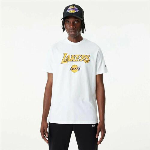 Basketballstrøje New Era NBA LA Lakers Hvid M