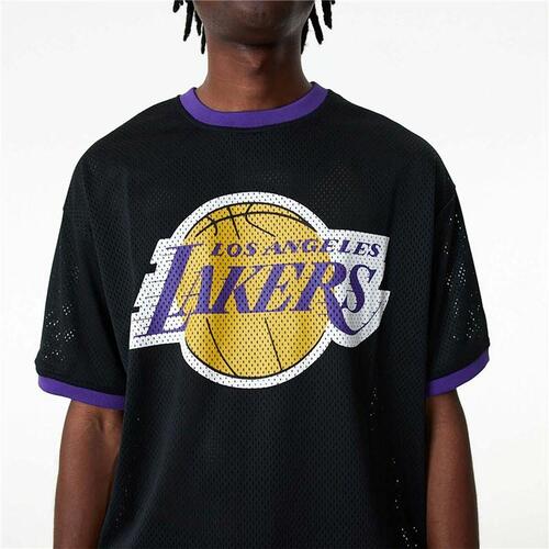 Basketballstrøje New Era Mesh LA Lakers Sort S