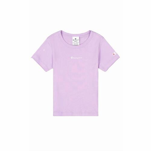 Børne Kortærmet T-shirt Champion Crewneck Lavendel 7-8 år