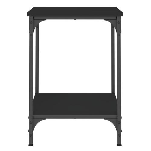 Sofabord 40x40x55 cm konstrueret træ sort