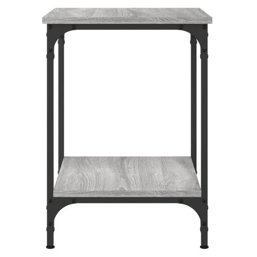 Sofabord 40x40x55 cm konstrueret træ grå sonoma-eg