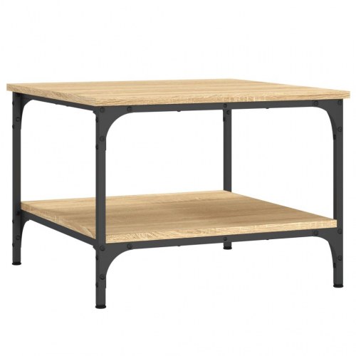Sofabord 55x55x40 cm konstrueret træ sonoma-eg