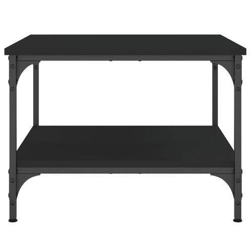 Sofabord 55x55x40 cm konstrueret træ sort