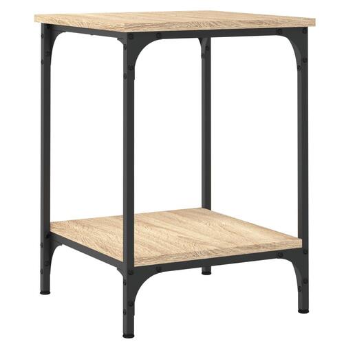 Sofabord 40x40x55 cm konstrueret træ sonoma-eg