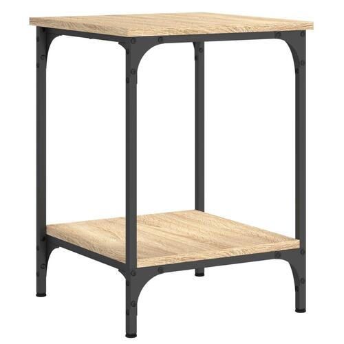Sofabord 40x40x55 cm konstrueret træ sonoma-eg