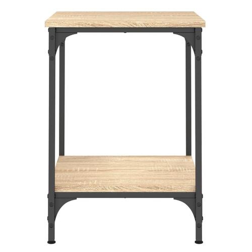 Sofabord 40x40x55 cm konstrueret træ sonoma-eg