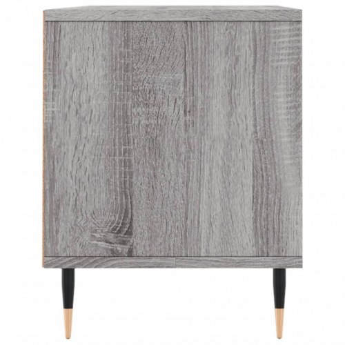 Tv-bord 100x34,5x44,5 cm konstrueret træ grå sonoma-eg
