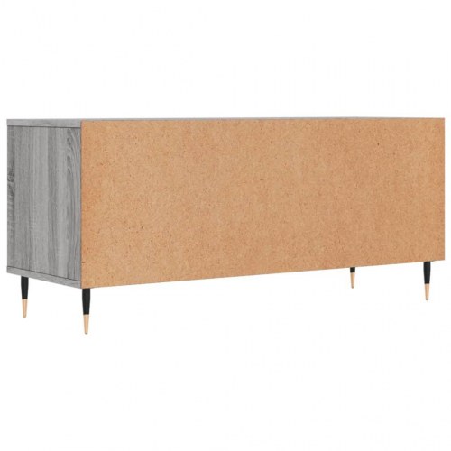 Tv-bord 100x34,5x44,5 cm konstrueret træ grå sonoma-eg