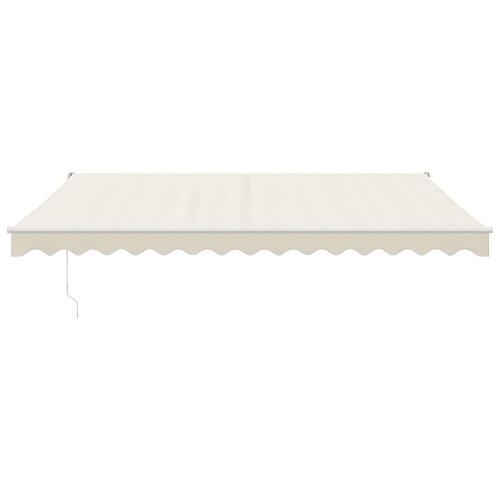 Foldemarkise manuel betjening 4,5x3 m stof aluminium creme