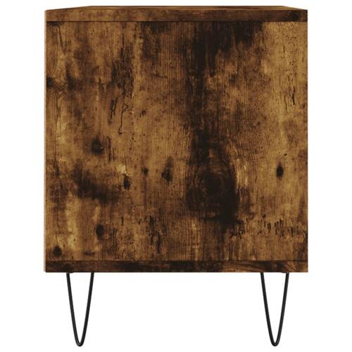 Tv-bord 100x34,5x44,5 cm konstrueret træ røget egetræsfarve