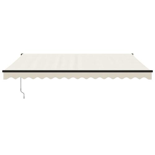 Foldemarkise manuel betjening 4x3 m stof aluminium creme
