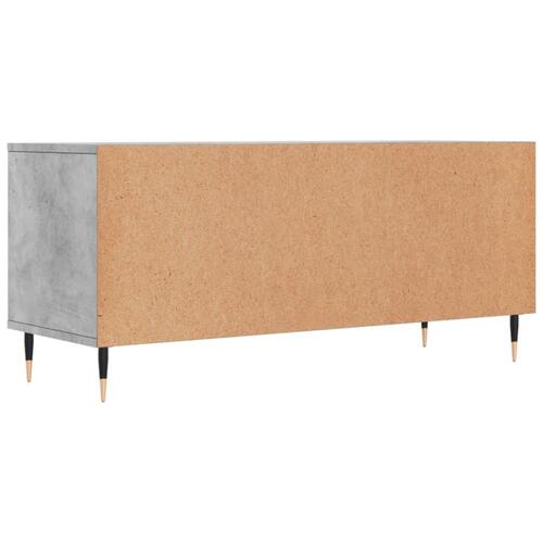 Tv-bord 100x34,5x44,5 cm konstrueret træ betongrå