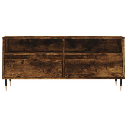 Tv-bord 100x34,5x44,5 cm konstrueret træ røget egetræsfarve