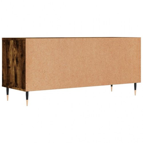 Tv-bord 100x34,5x44,5 cm konstrueret træ røget egetræsfarve