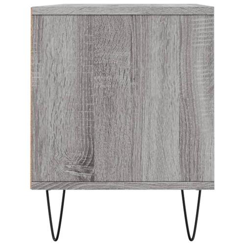 Tv-bord 100x34,5x44,5 cm konstrueret træ grå sonoma-eg