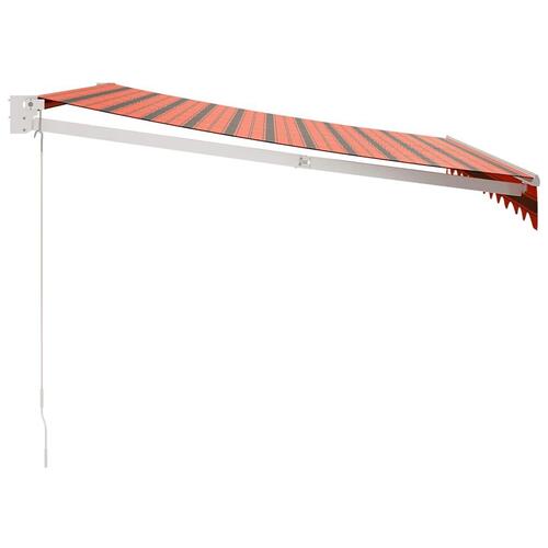 Foldemarkise 3,5x2,5 m stof og aluminium orange og brun