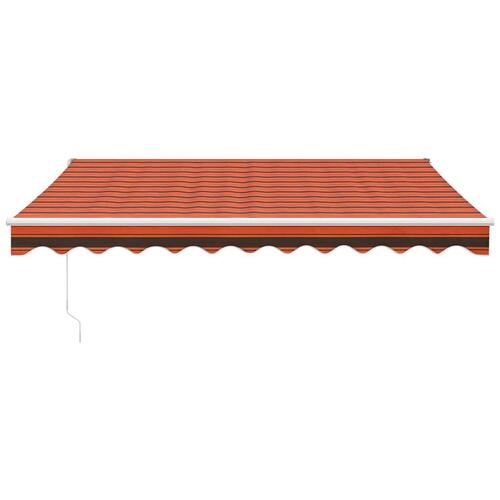 Foldemarkise 3x2,5 m stof og aluminium orange og brun