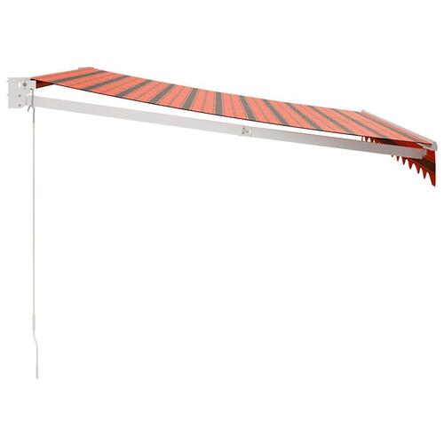 Foldemarkise 3x2,5 m stof og aluminium orange og brun