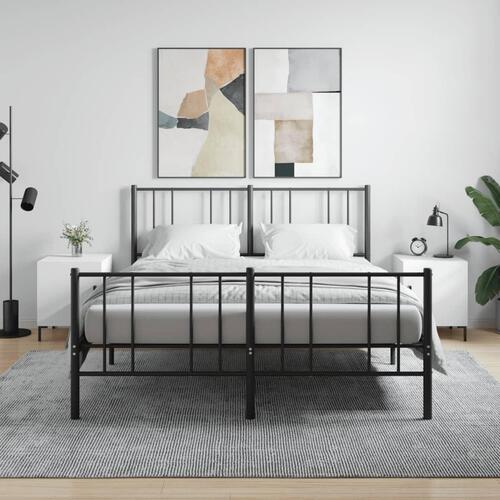 Sengeborde 2 stk. 40x40x50 cm konstrueret træ hvid