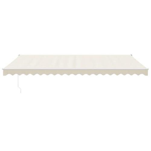 Foldemarkise manuel betjening 5x3 m stof aluminium creme