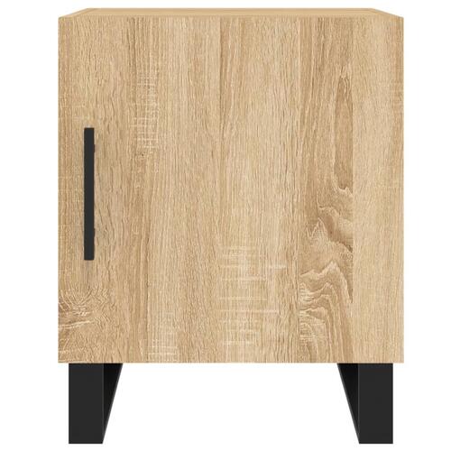Sengeborde 2 stk. 40x40x50 cm konstrueret træ sonoma-eg