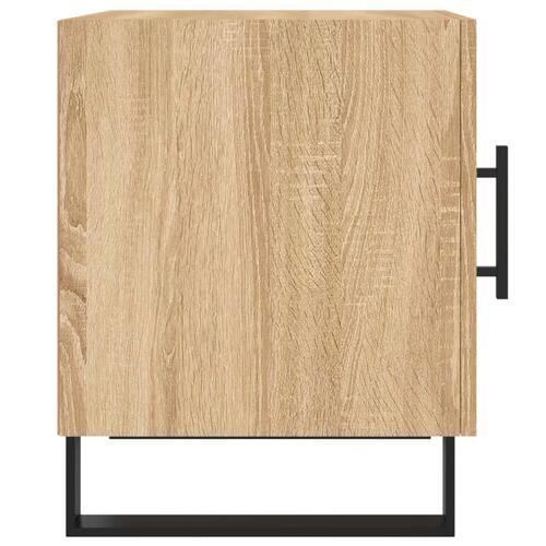 Sengeborde 2 stk. 40x40x50 cm konstrueret træ sonoma-eg