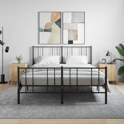 Sengeborde 2 stk. 40x40x50 cm konstrueret træ sonoma-eg