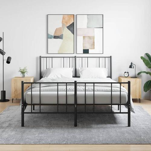 Sengeborde 2 stk. 40x40x50 cm konstrueret træ sonoma-eg